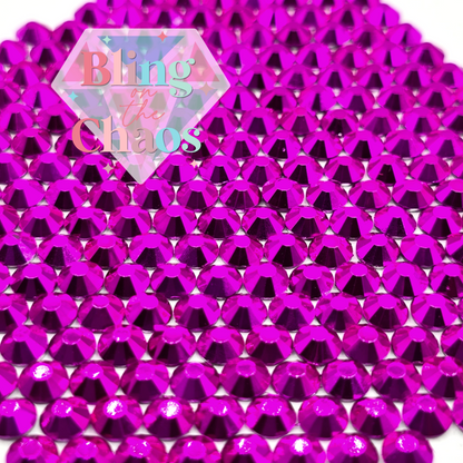 Metallic Magenta Rhinestone