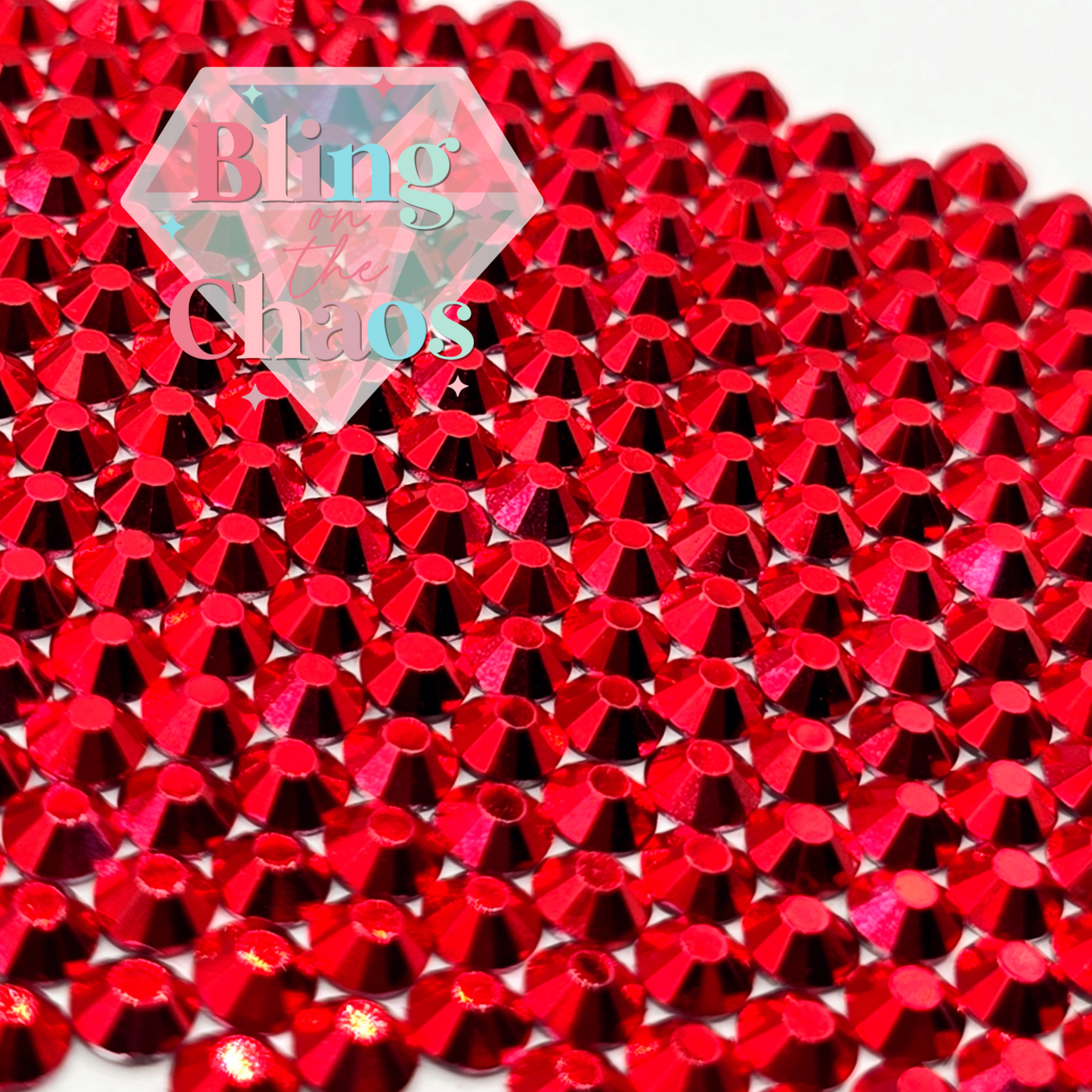 Rhinestone Red Metallic Red Rhinestone – Bling on the Chaos