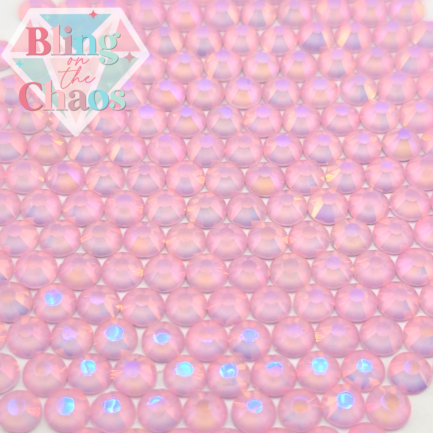 Enchanted Mocha Pink Rhinestone