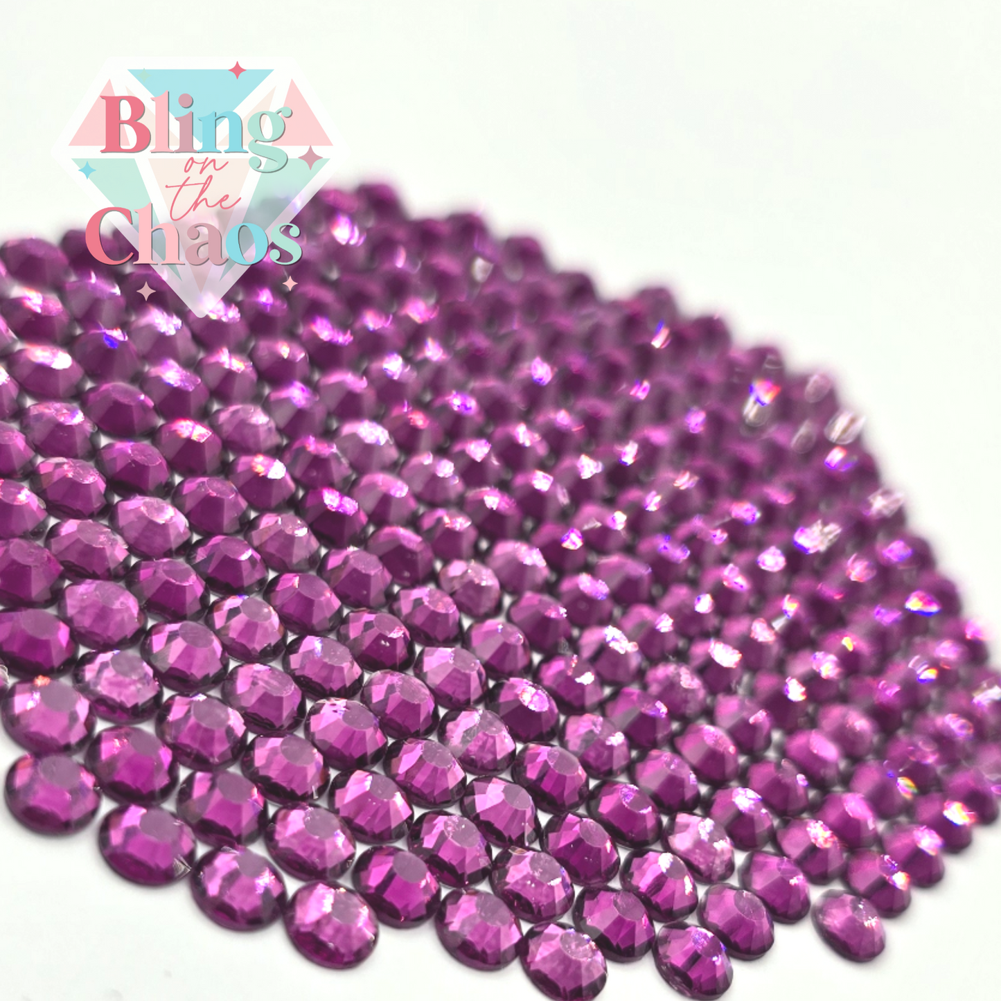 Mulberry Rhinestone-Glass Rhinestones-Bling on the Chaos