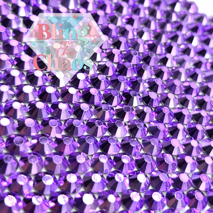 Metallic Light Violet Rhinestone