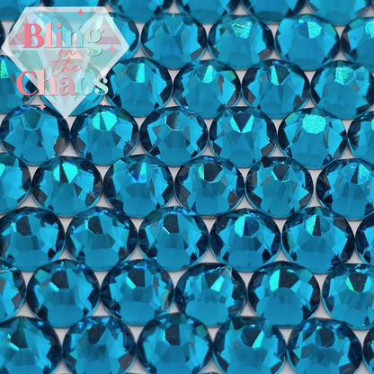 Lux Blue Zircon 8x8 Cut