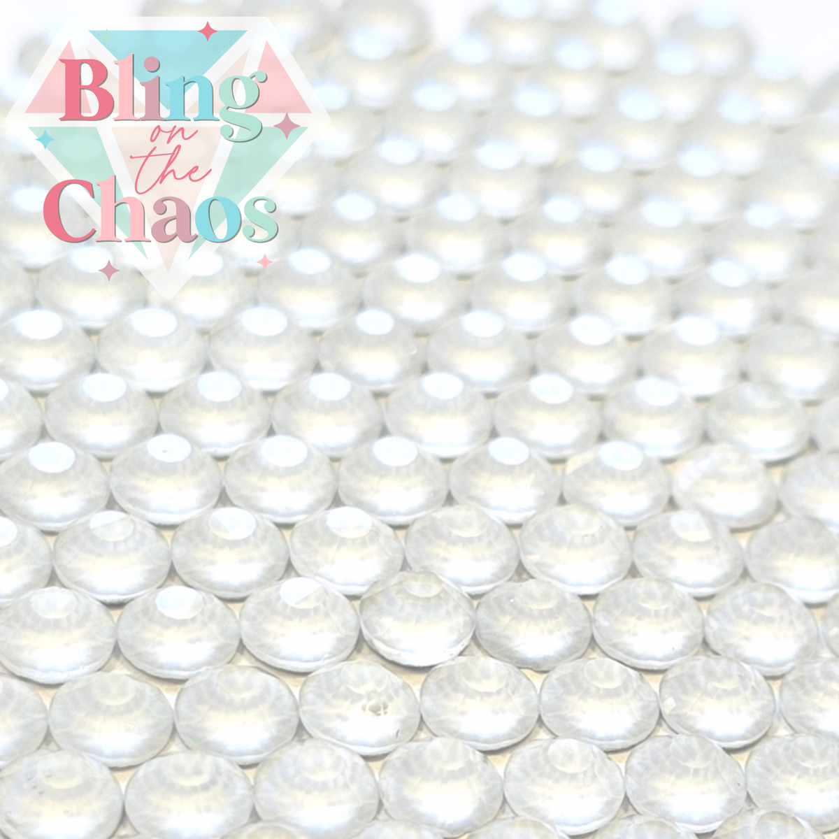 Random Rhinestone White White Mocha Rhinestone – Bling on the Chaos