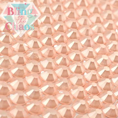Frosted Apricot Luster Rhinestone