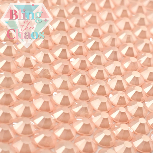 Frosted Apricot Luster Rhinestone