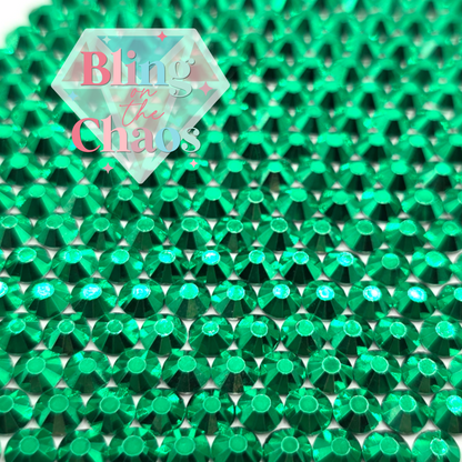 Metallic Green Rhinestone