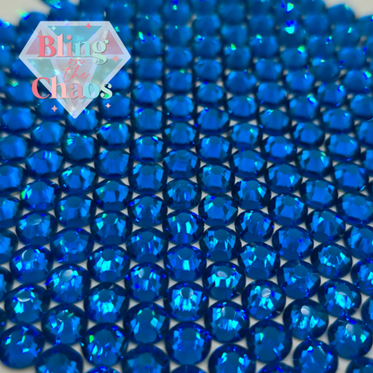 Capri Blue Rhinestone-Glass Rhinestones-Bling on the Chaos