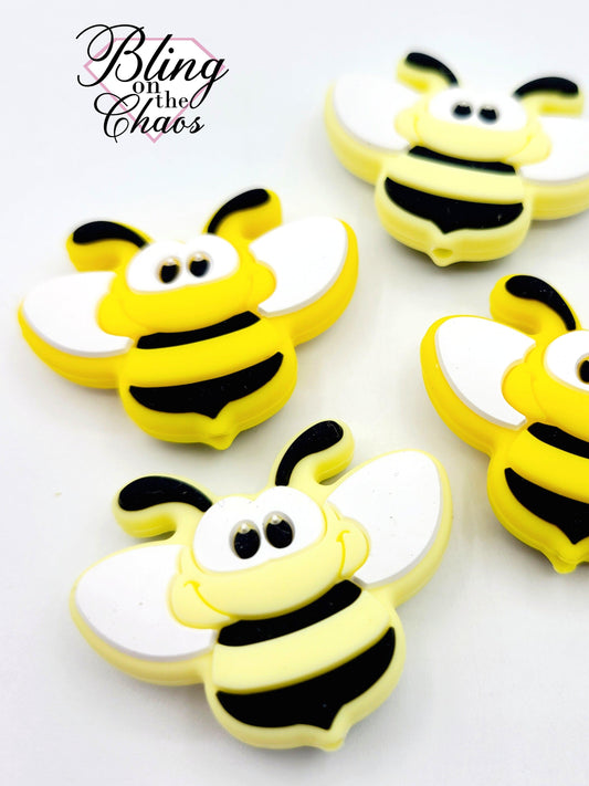 Bee Silicone Bead-Bling on the Chaos