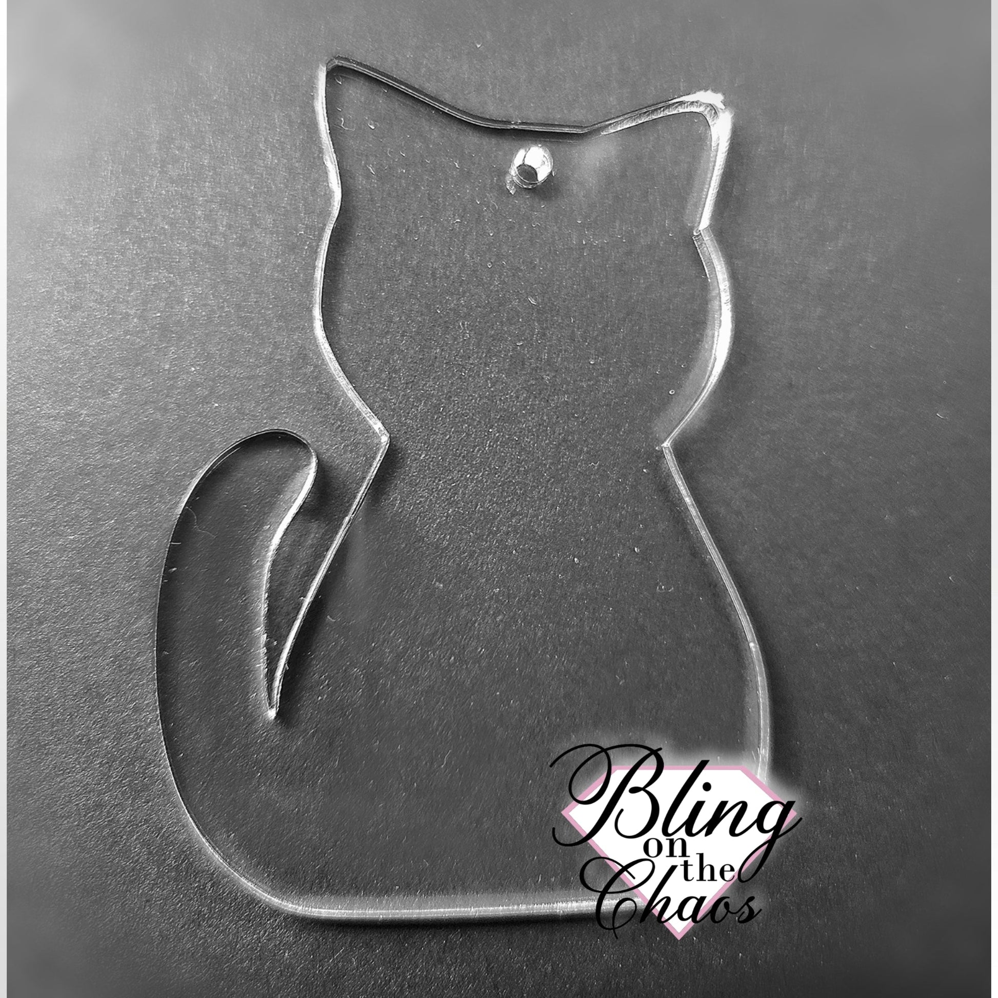 Cat Acrylic Blank 3"-Bling on the Chaos