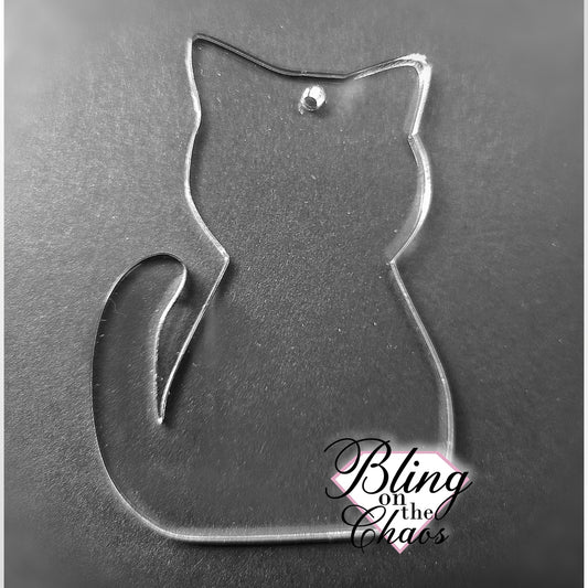 Cat Acrylic Blank 3"-Bling on the Chaos