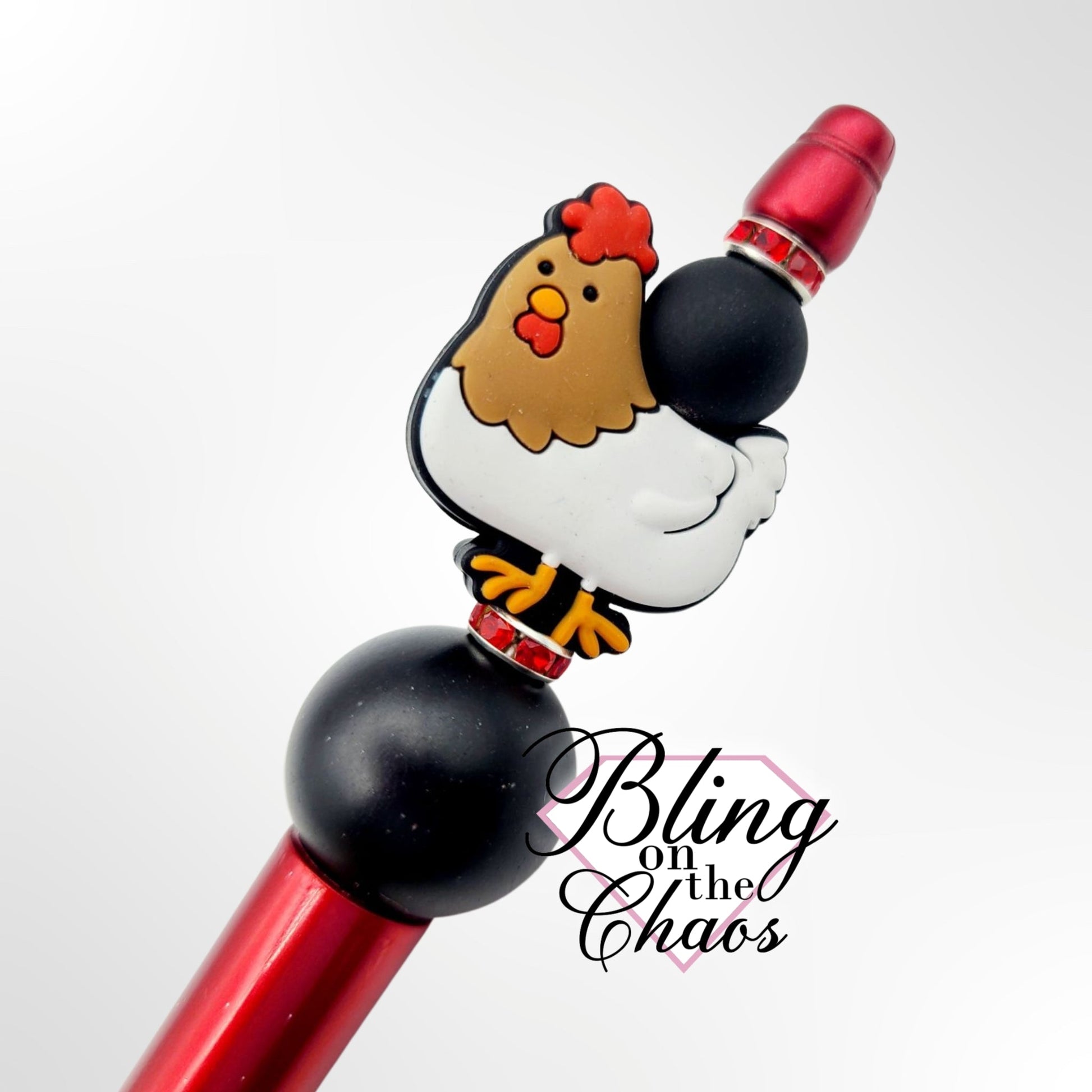 Chicken Silicone Bead-Bling on the Chaos
