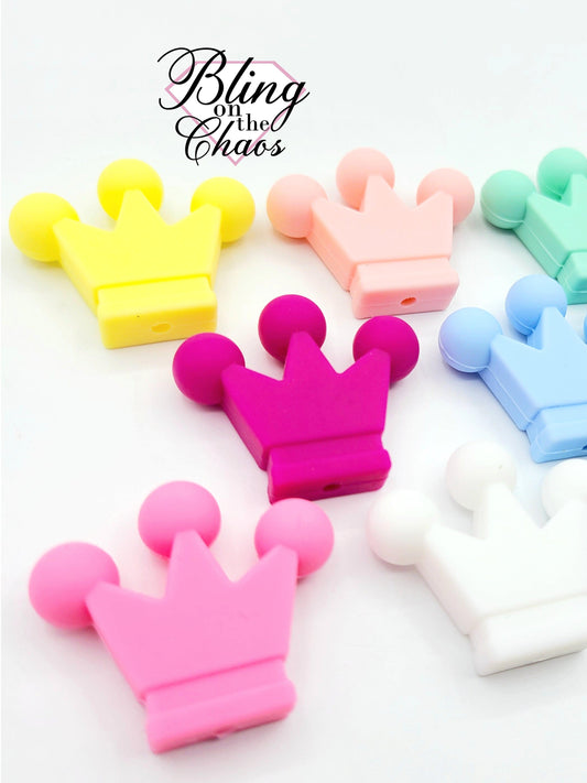 Crown Silicone Bead-Bling on the Chaos