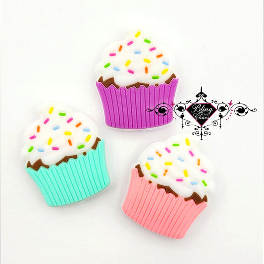 Cupcake Silicone Bead-Bling on the Chaos