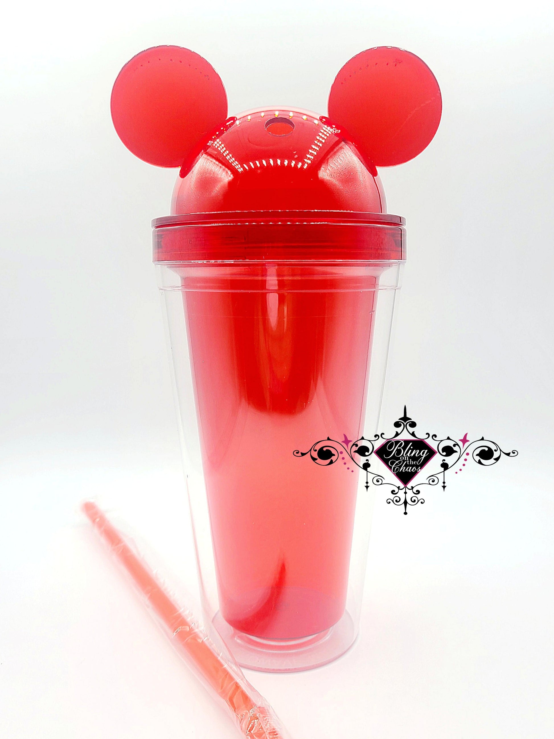 Double Walled 17oz Mouse Ears Tumbler-Bling on the Chaos