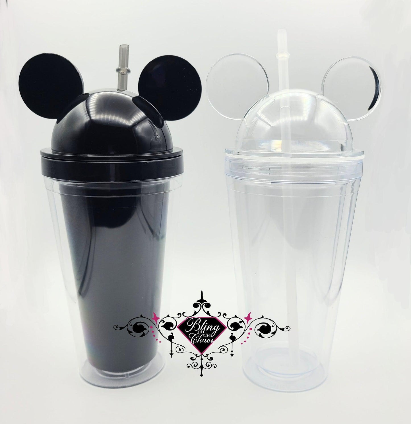 Double Walled 17oz Mouse Ears Tumbler-Bling on the Chaos