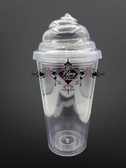 Double Walled Swirl Lid Tumbler-Bling on the Chaos