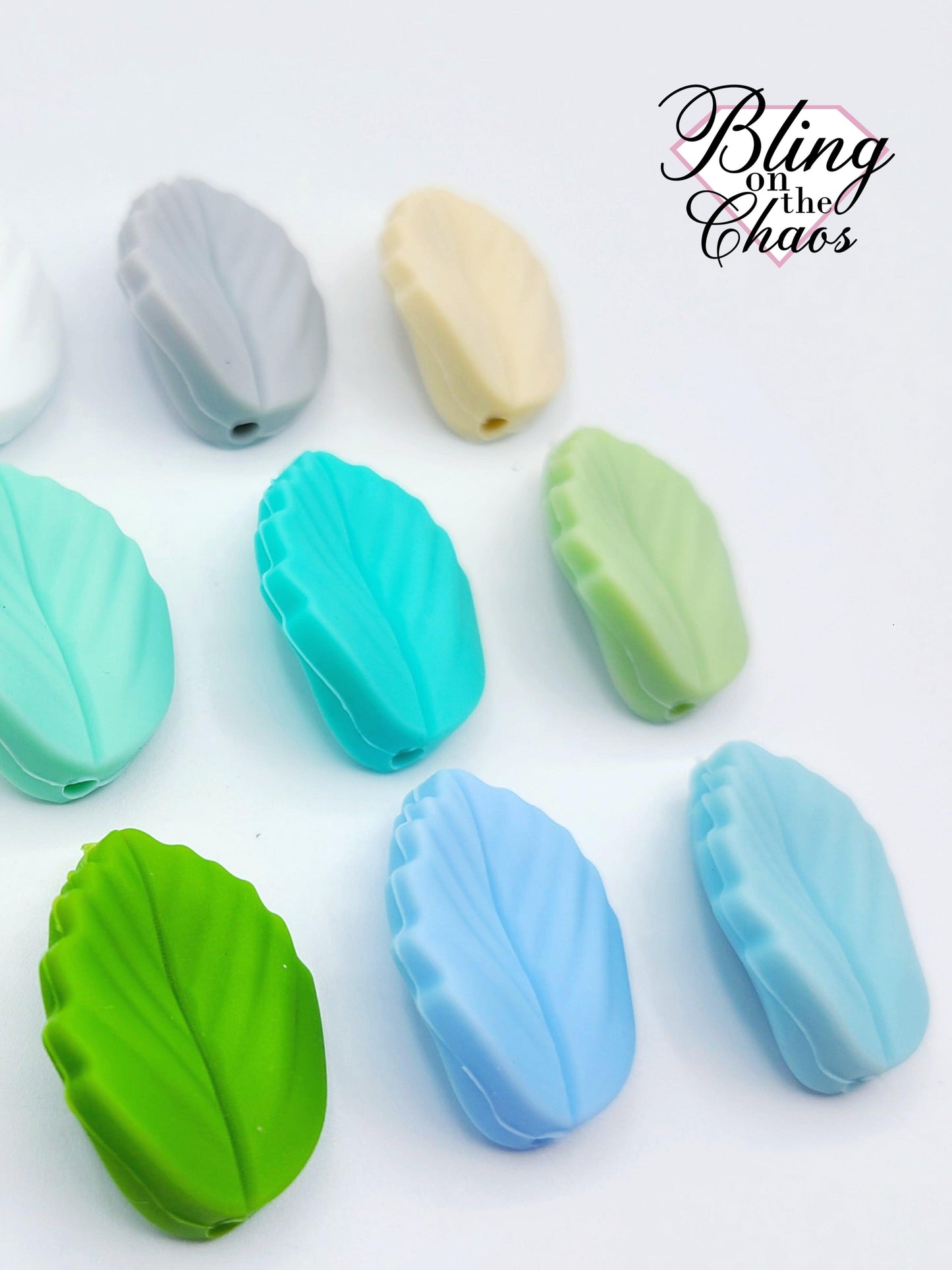Elm Leaf Silicone Bead-Bling on the Chaos