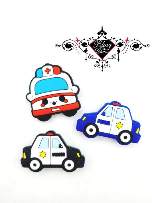 Emergency Vehicles Silicone Bead-Bling on the Chaos