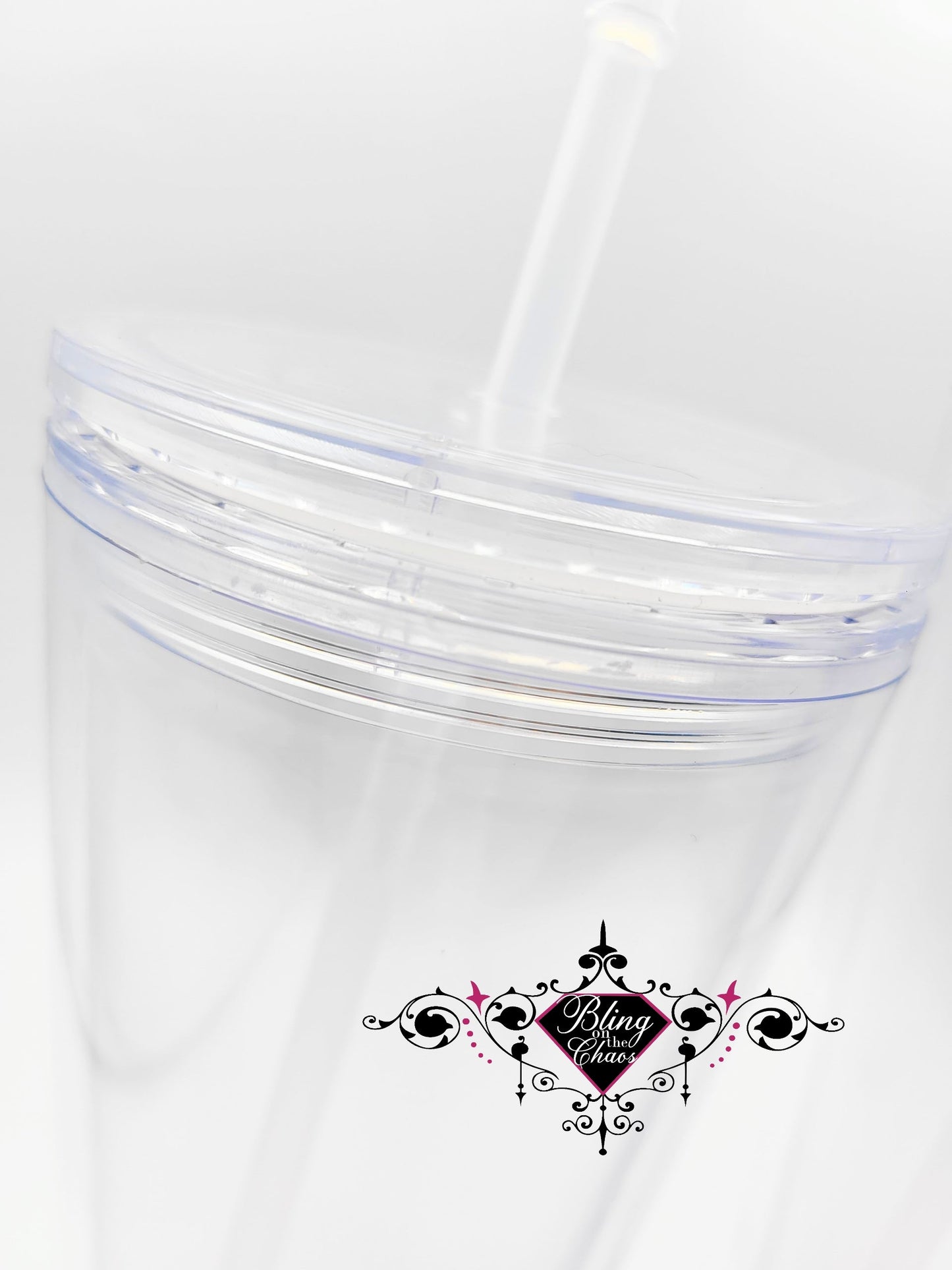 Flat Top Double Walled Tumbler-Bling on the Chaos