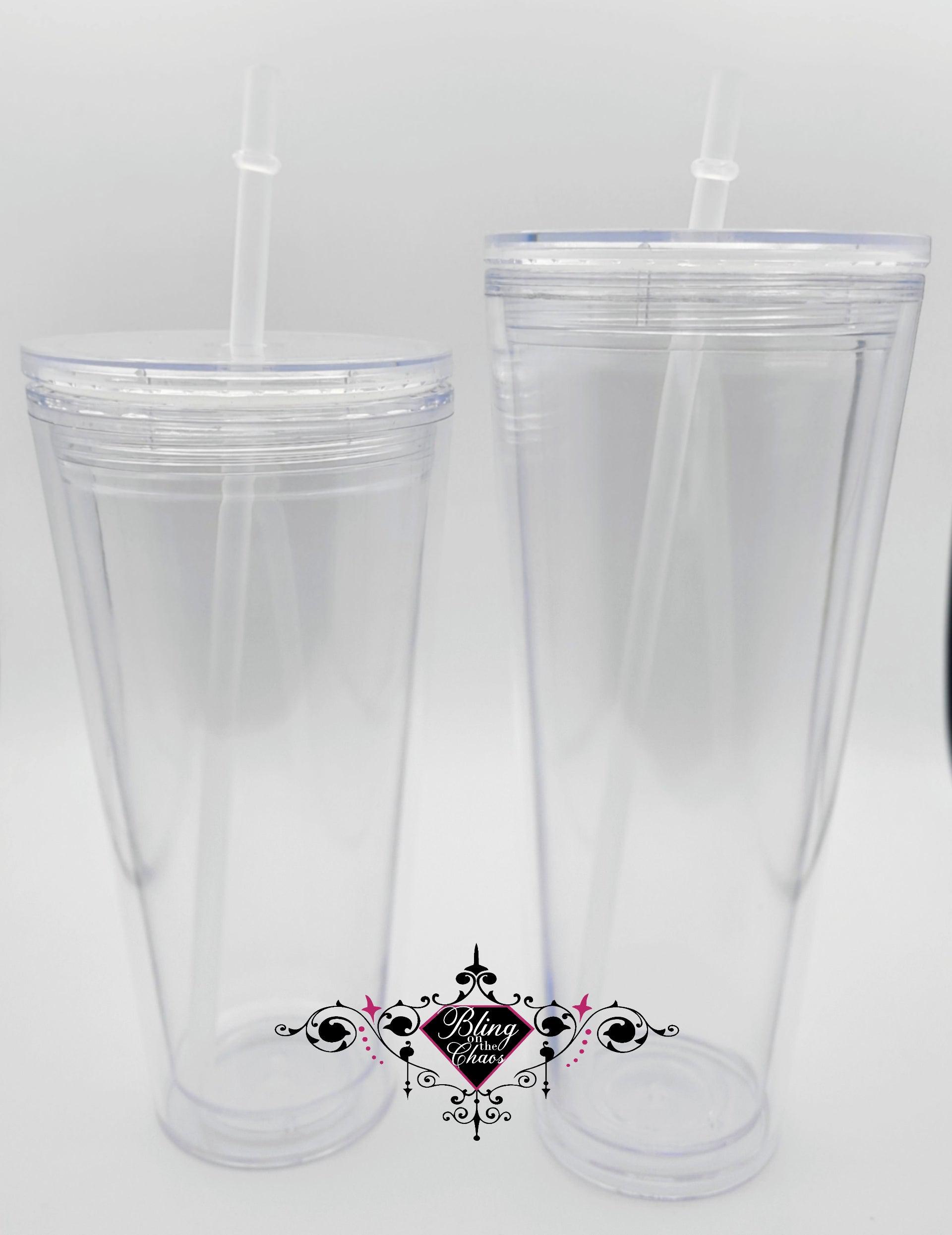 Flat Top Double Walled Tumbler-Bling on the Chaos