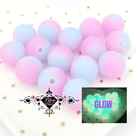 Glow 15mm Silicone Bead-Bling on the Chaos