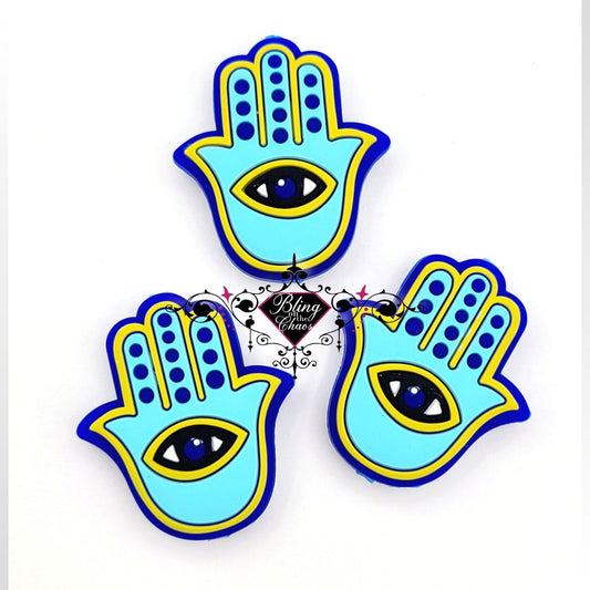 Hamsa Silicone Bead-Bling on the Chaos