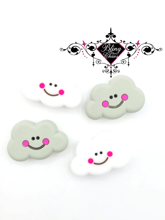 Happy Little Clouds Silicone Bead-Bling on the Chaos
