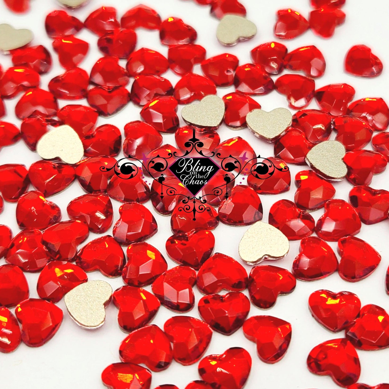 Light Siam Heart Rhinestones – Bling on the Chaos