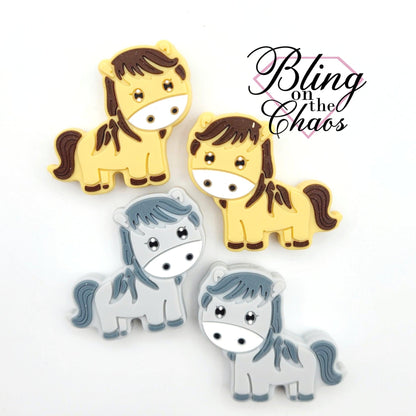 Horse Silicone Bead-Bling on the Chaos