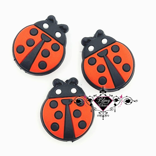 Ladybug Silicone Bead-Bling on the Chaos