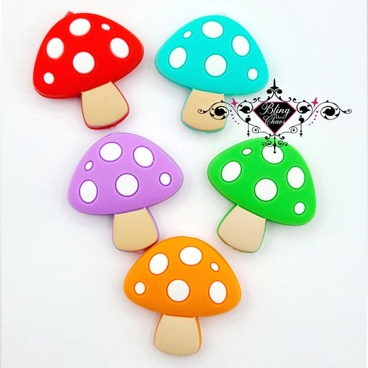 Mushroom Silicone Bead-Bling on the Chaos