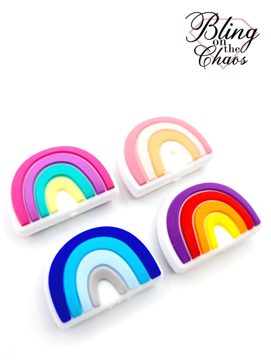 Rainbow Silicone Bead-Bling on the Chaos