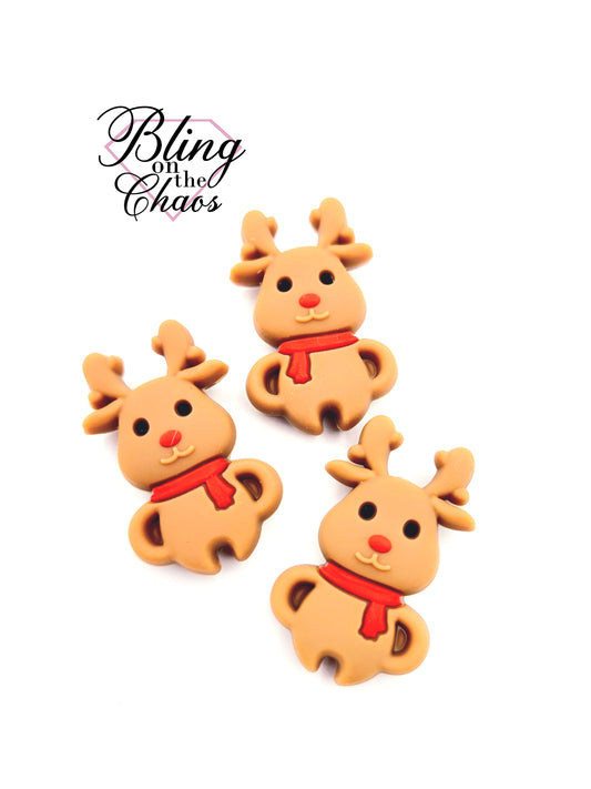Reindeer Silicone Bead-Bling on the Chaos