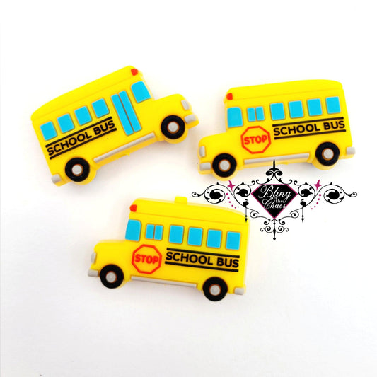 School Bus Silicone Bead-Bling on the Chaos