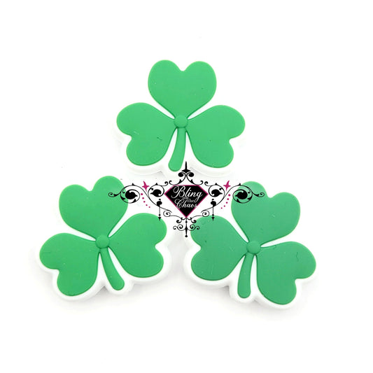 Shamrock Clover Silicone Bead-Bling on the Chaos